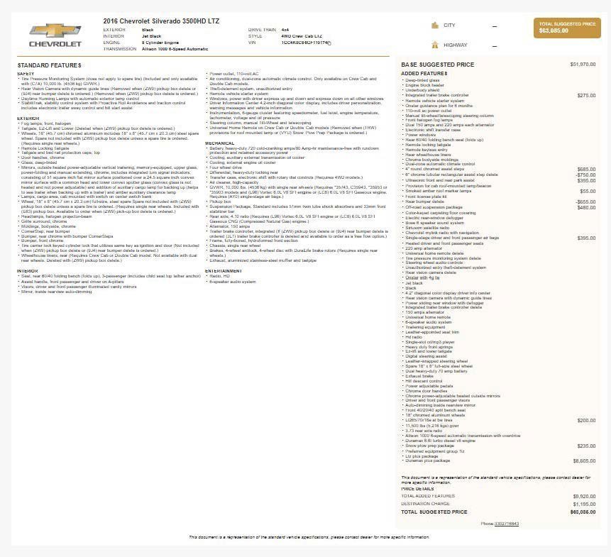 Used 2016 Chevrolet Silverado 3500 LTZ image 4