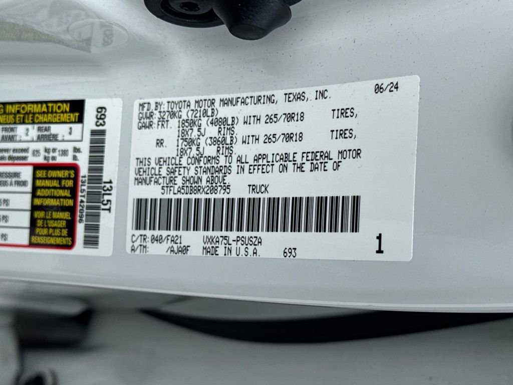 Used 2024 Toyota Tundra SR5 w/ SR5 Convenience Package image 44