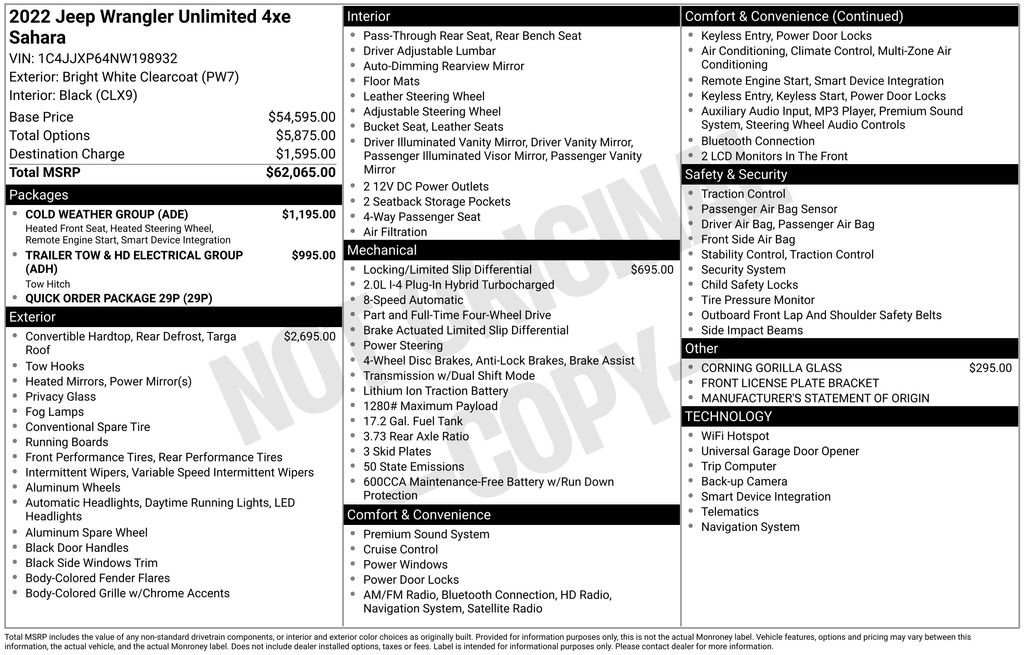 Certified 2022 Jeep Wrangler Unlimited Sahara w/ Cold Weather Group image 23