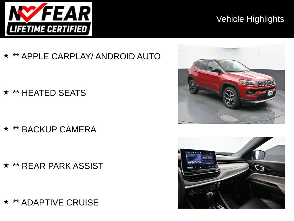 Used 2025 Jeep Compass Limited AWD/4WD image 2