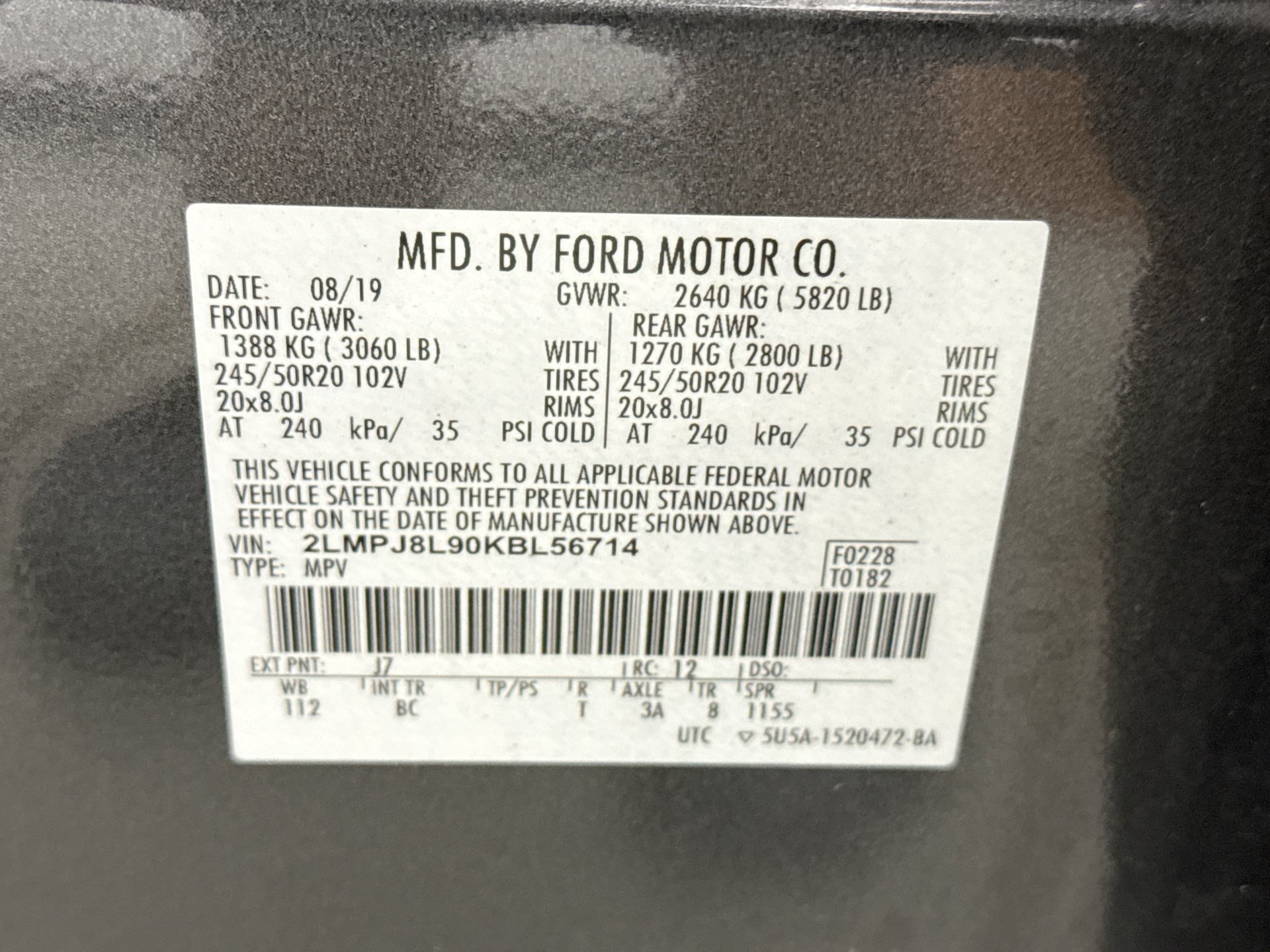 Used 2019 Lincoln Nautilus Reserve AWD/4WD image 11