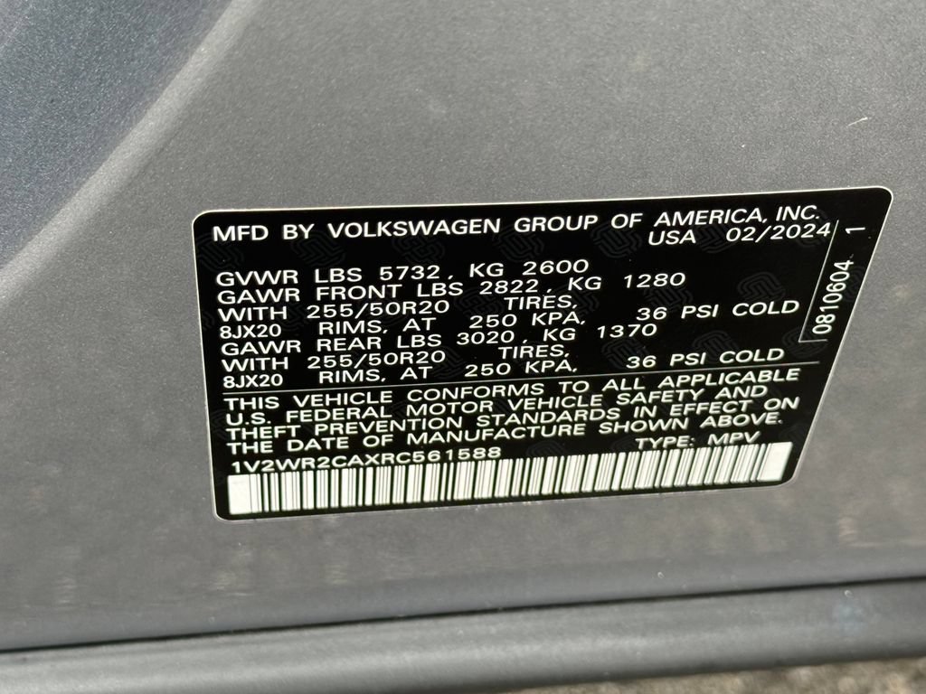 Certified 2024 Volkswagen Atlas SE FWD image 41