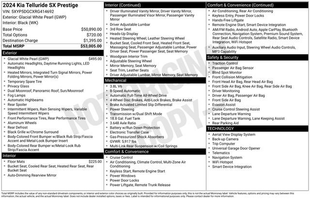 Certified 2024 Kia Telluride SX Prestige AWD/4WD image 42