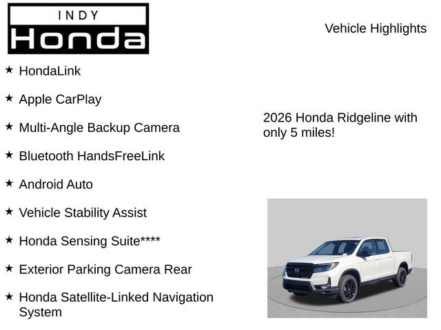 New 2026 Honda Ridgeline Black Edition image 7