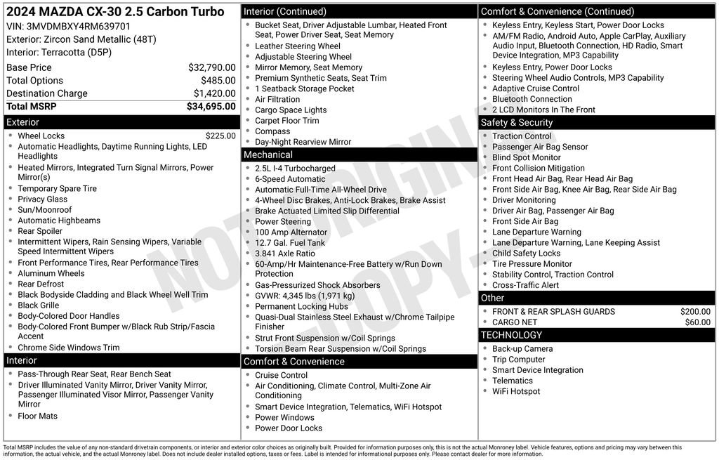 Certified 2024 MAZDA CX-30 Carbon image 37