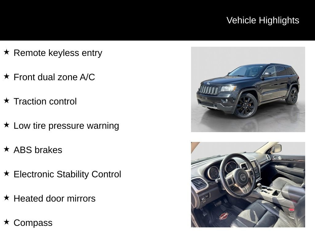 Used 2012 Jeep Grand Cherokee Altitude AWD/4WD image 5