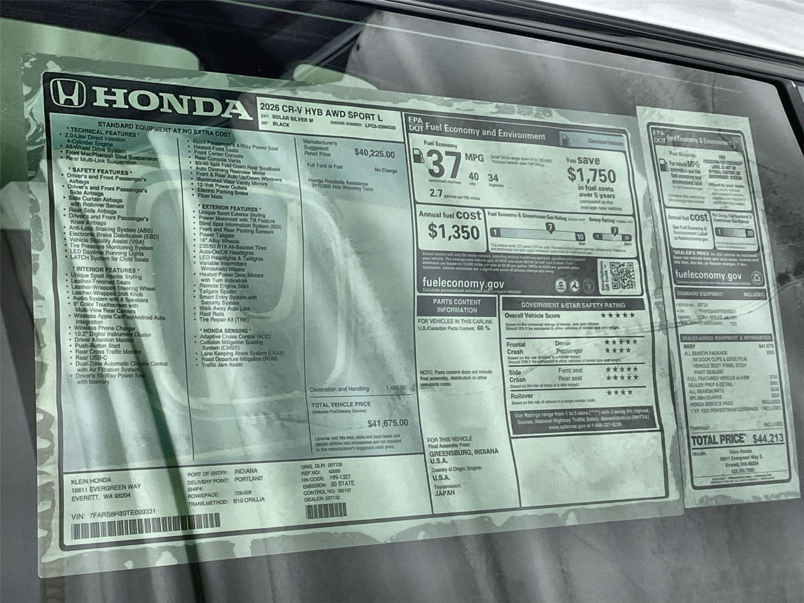 New 2026 Honda CR-V Sport-L image 35