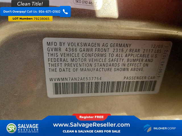 Used 2010 Volkswagen CC Sport image 16