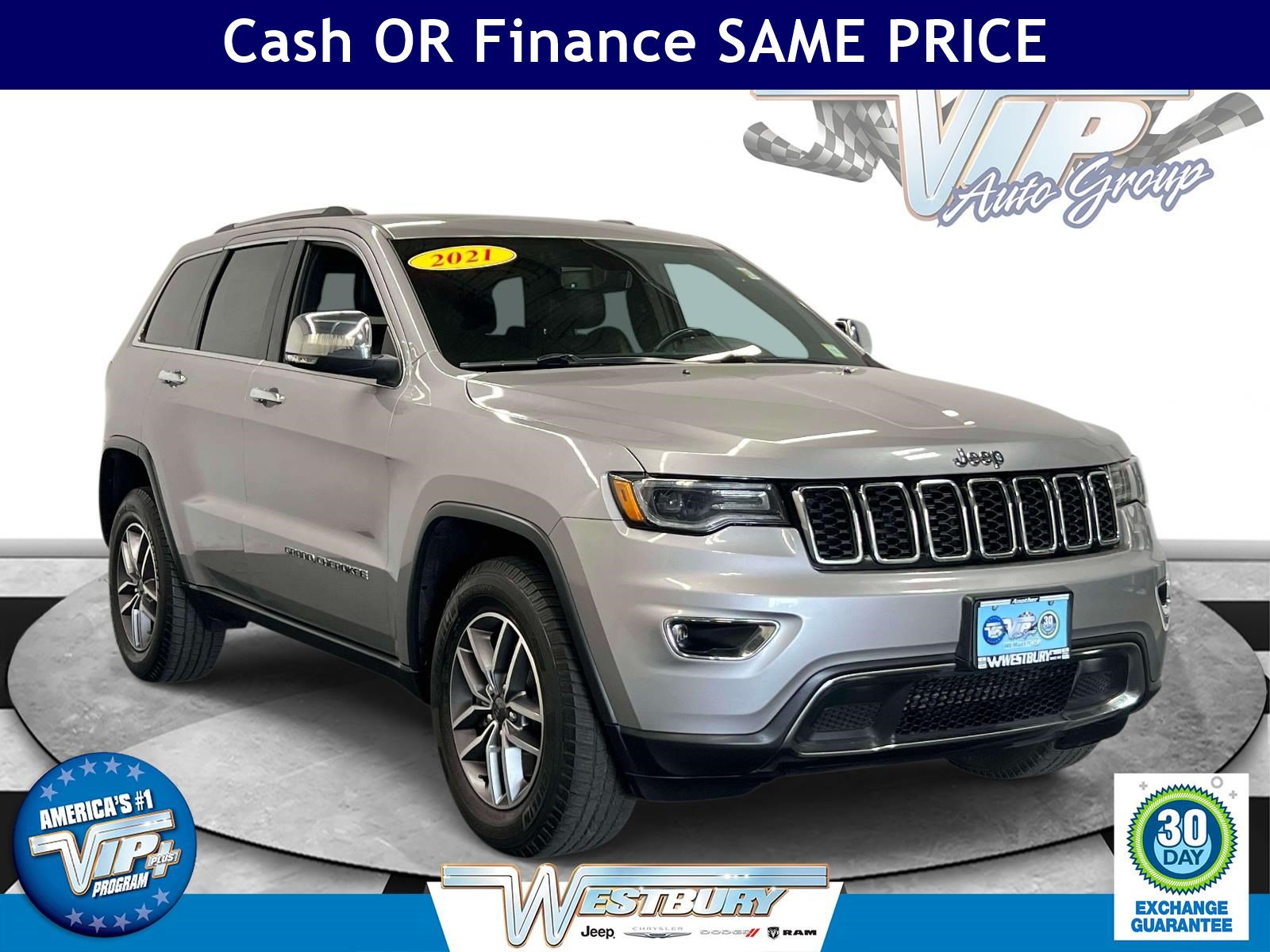 Certified 2021 Jeep Grand Cherokee Limited w/ Premium Lighting Group AWD/4WD image 1