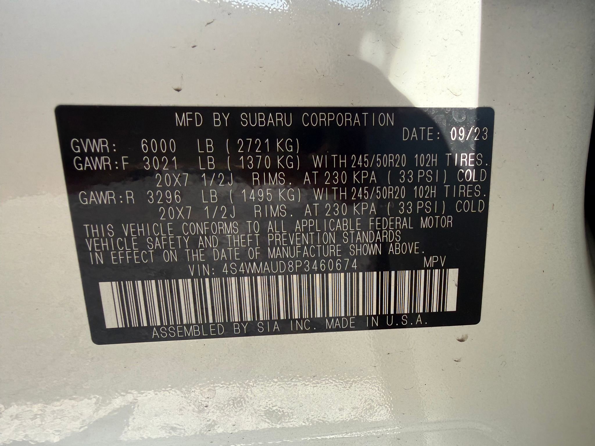 Used 2023 Subaru Ascent Limited w/ Technology Package image 7