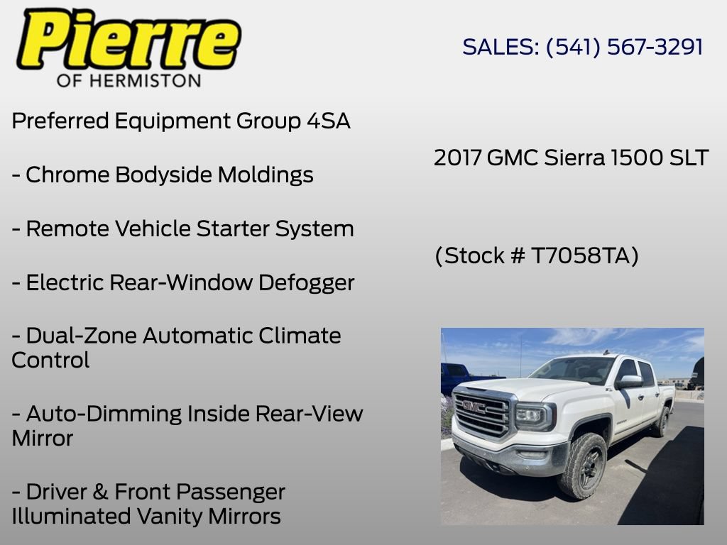 Used 2017 GMC Sierra 1500 SLT AWD/4WD image 6