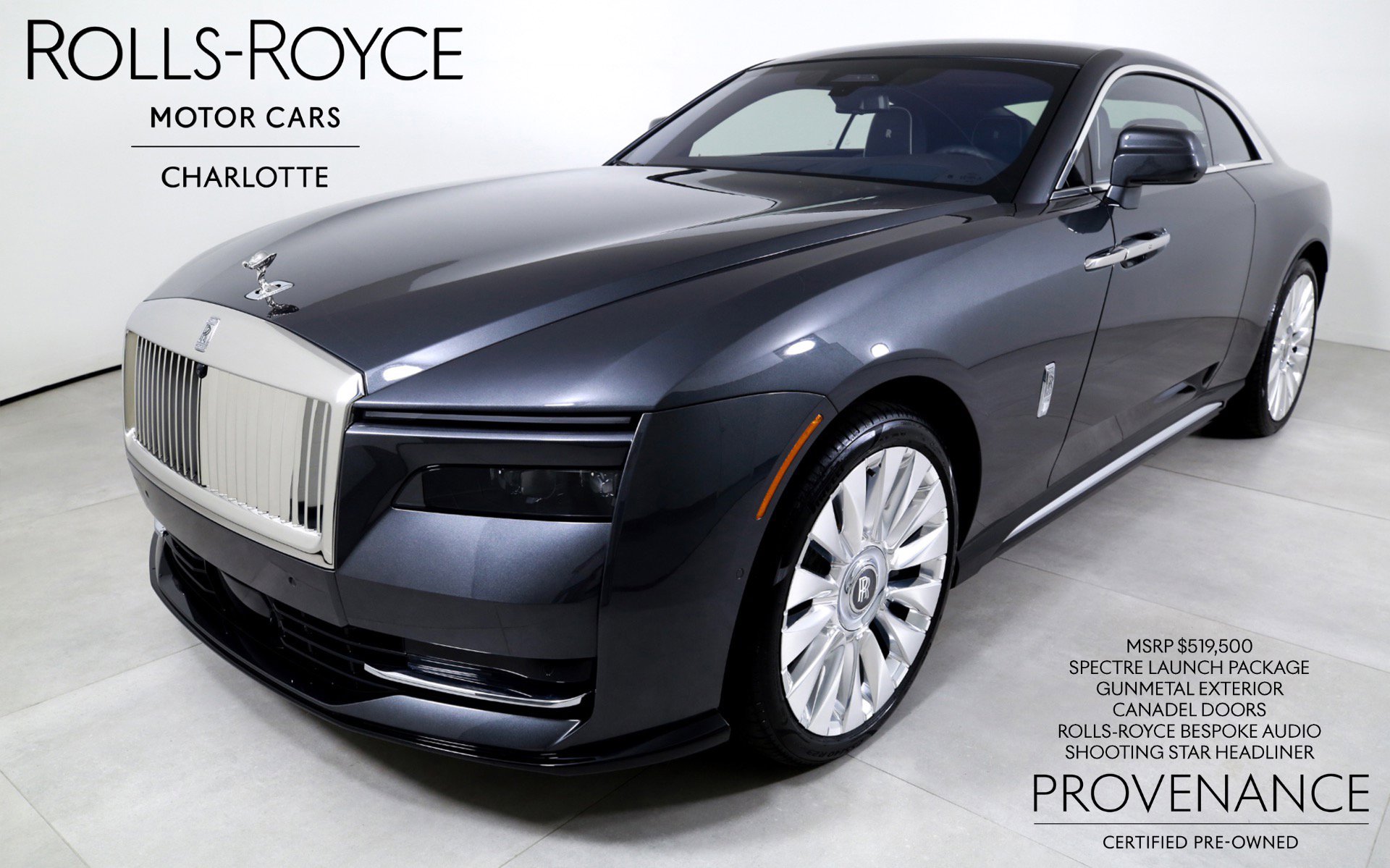 Certified 2025 Rolls-Royce Spectre w/ Spectre Launch Package