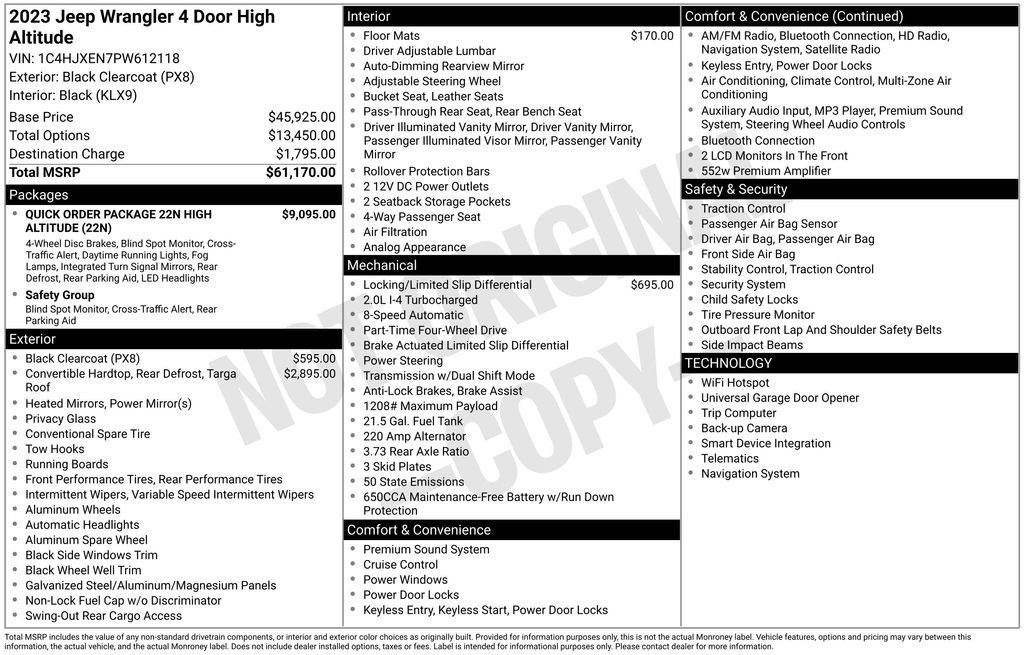 Used 2023 Jeep Wrangler Altitude image 30
