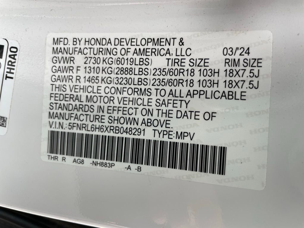 Used 2024 Honda Odyssey EX-L image 53