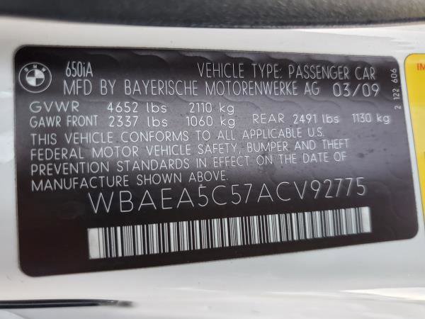 Used 2010 BMW 650i Coupe image 24