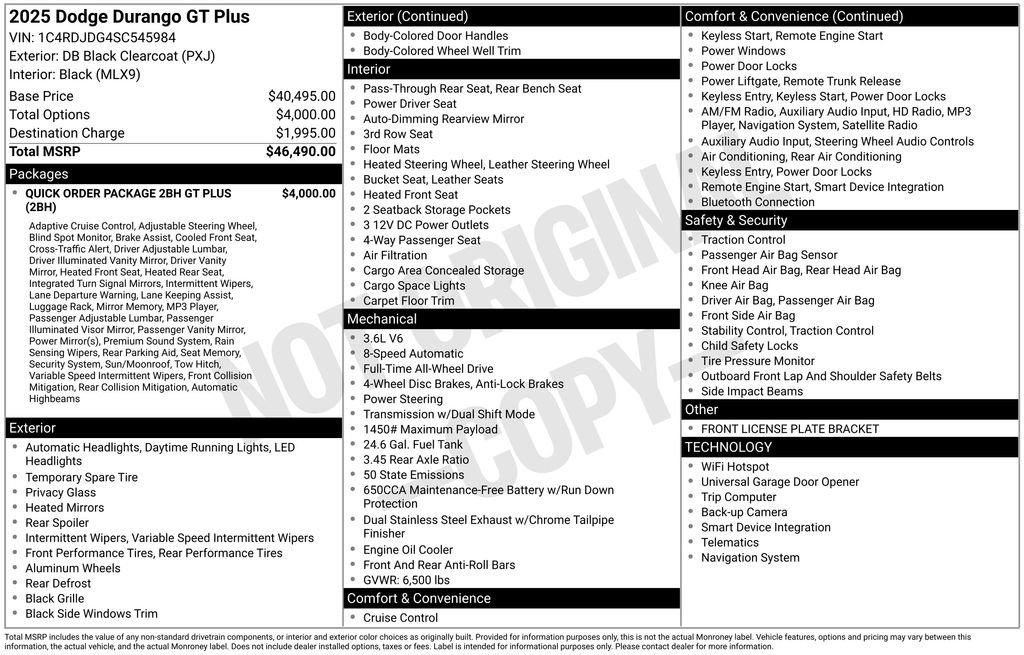 Used 2025 Dodge Durango GT image 3