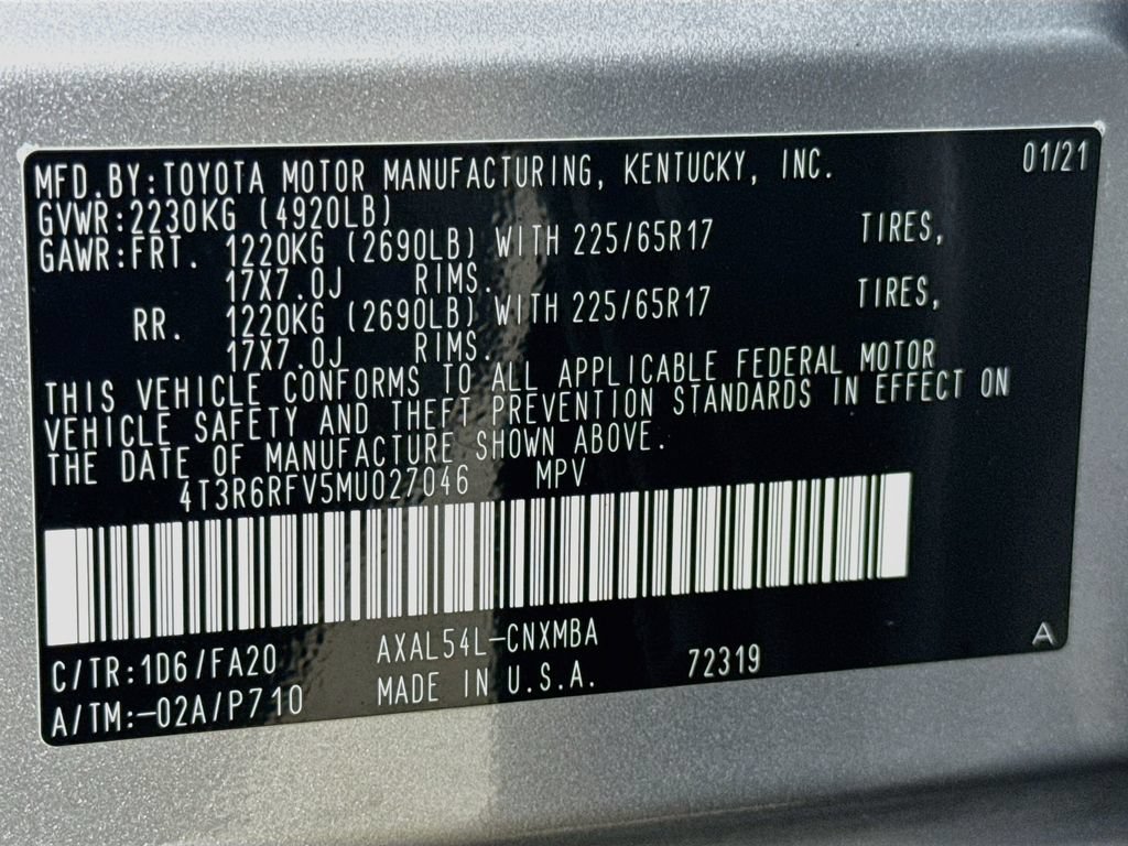 Used 2021 Toyota RAV4 XLE w/ Convenience Package AWD/4WD image 37
