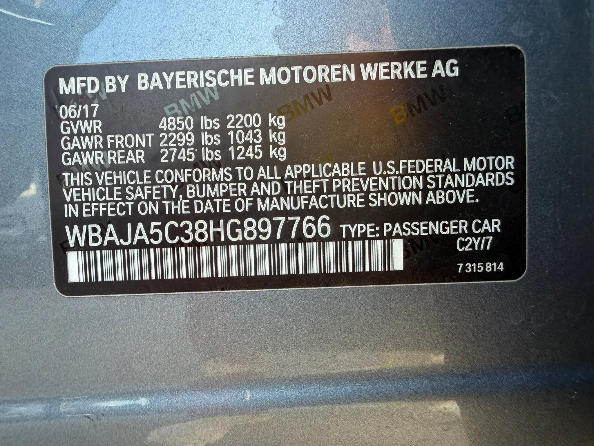 Used 2017 BMW 530i RWD image 24