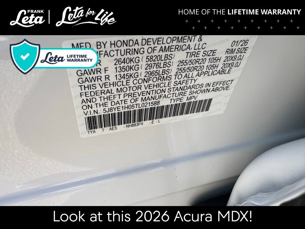 New 2026 Acura MDX A-Spec image 22