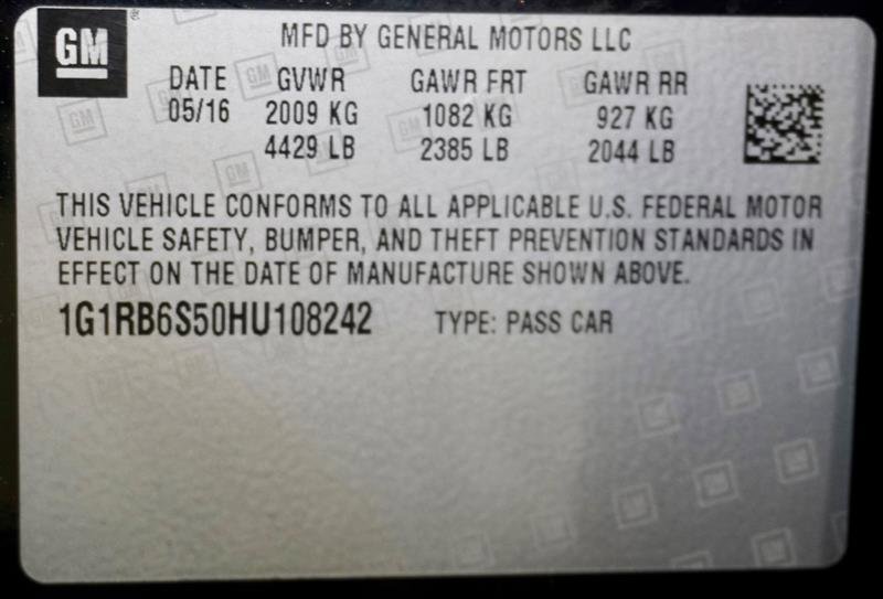 Used 2017 Chevrolet Volt Premier w/ Driver Confidence II Package FWD image 50