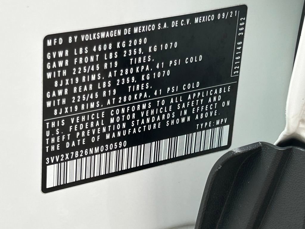 Used 2022 Volkswagen Taos SEL w/ Panoramic Sunroof Package image 60