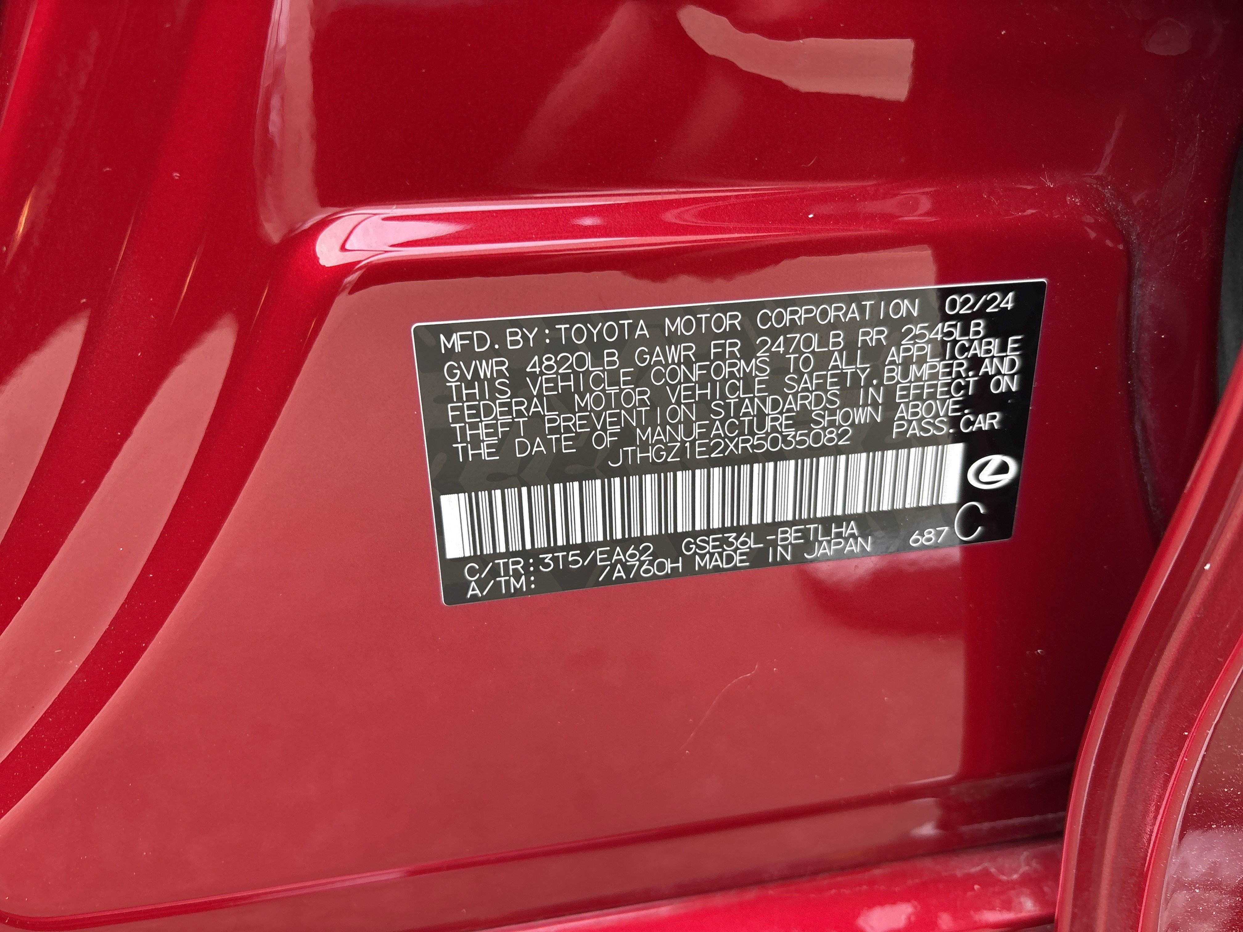 Certified 2024 Lexus IS 350 F Sport image 34