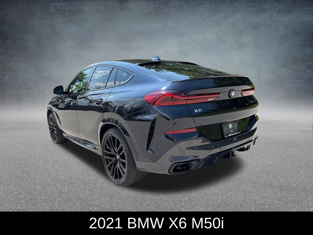 Used 2021 BMW X6 M50i w/ Executive Package AWD/4WD image 3