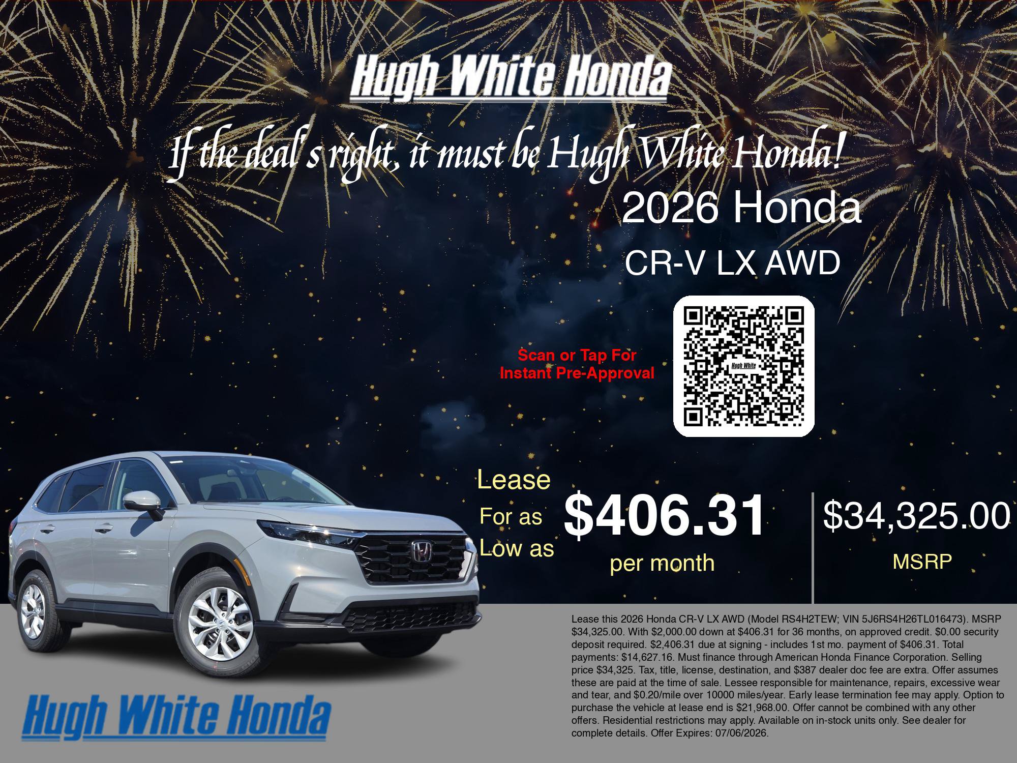 New 2026 Honda CR-V LX image 3