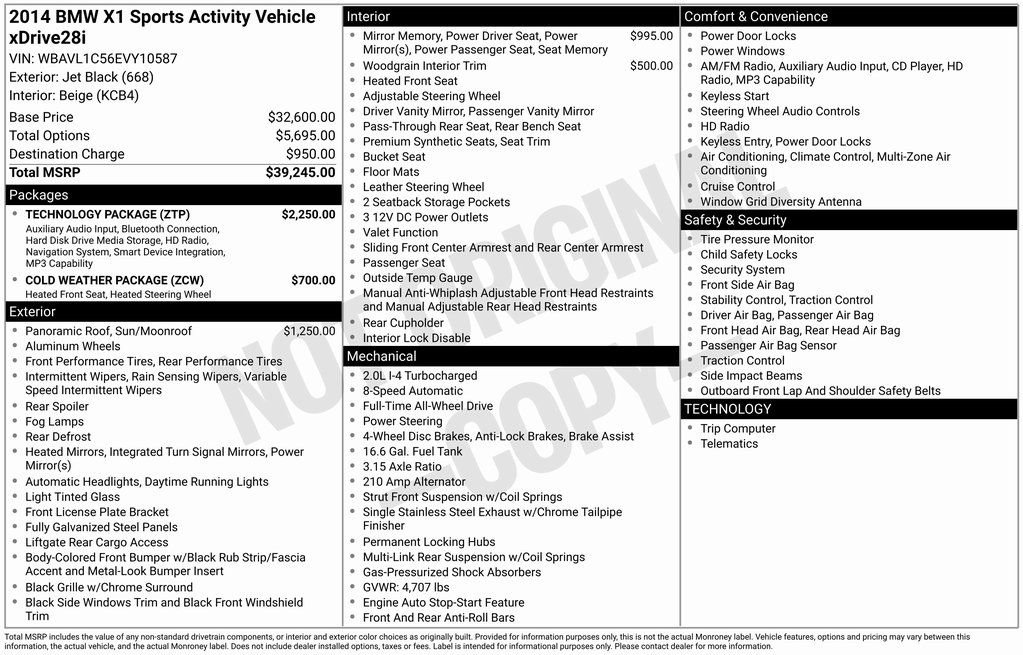 Used 2014 BMW X1 xDrive28i image 1