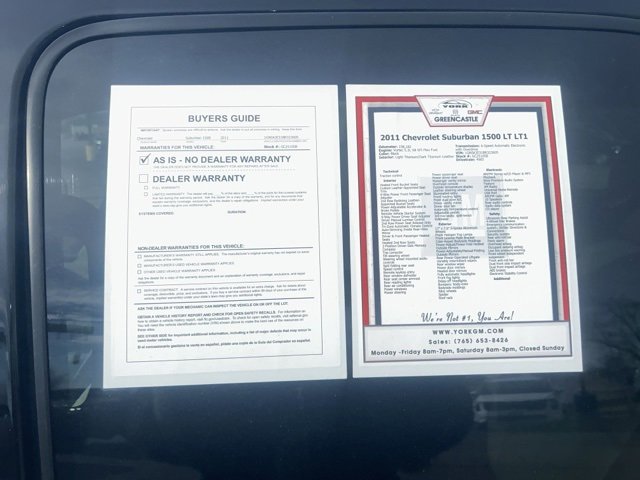 Used 2011 Chevrolet Suburban LT w/ Luxury Package image 9