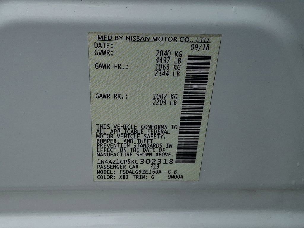 Used 2019 Nissan Leaf SL w/ SL Technology Package image 26