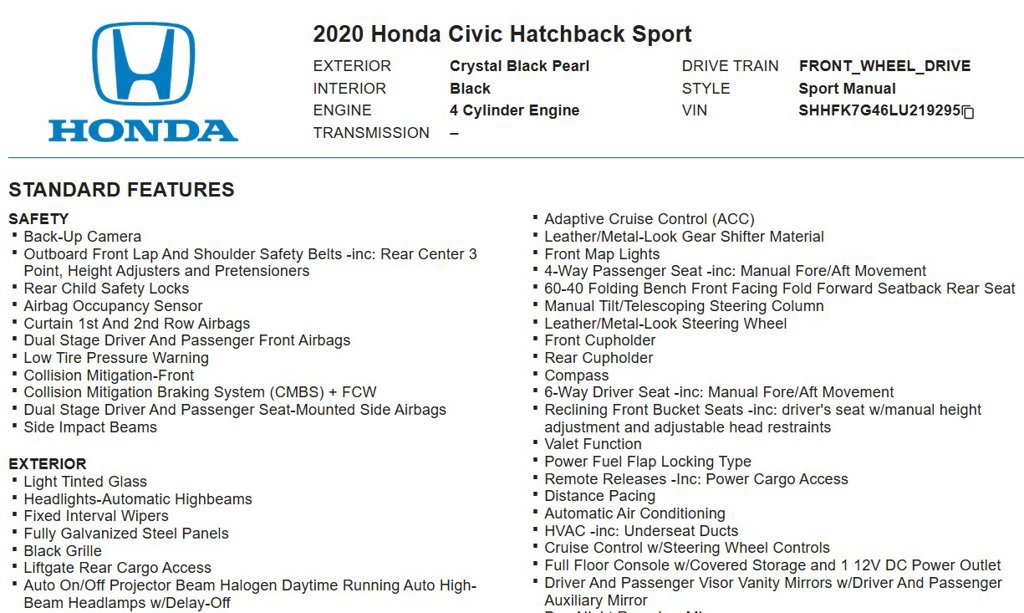 Used 2020 Honda Civic Sport image 17