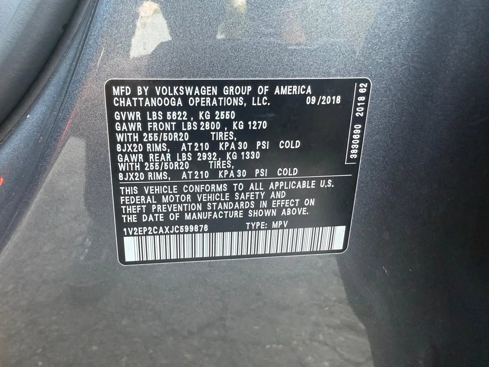 Used 2018 Volkswagen Atlas SEL FWD image 28