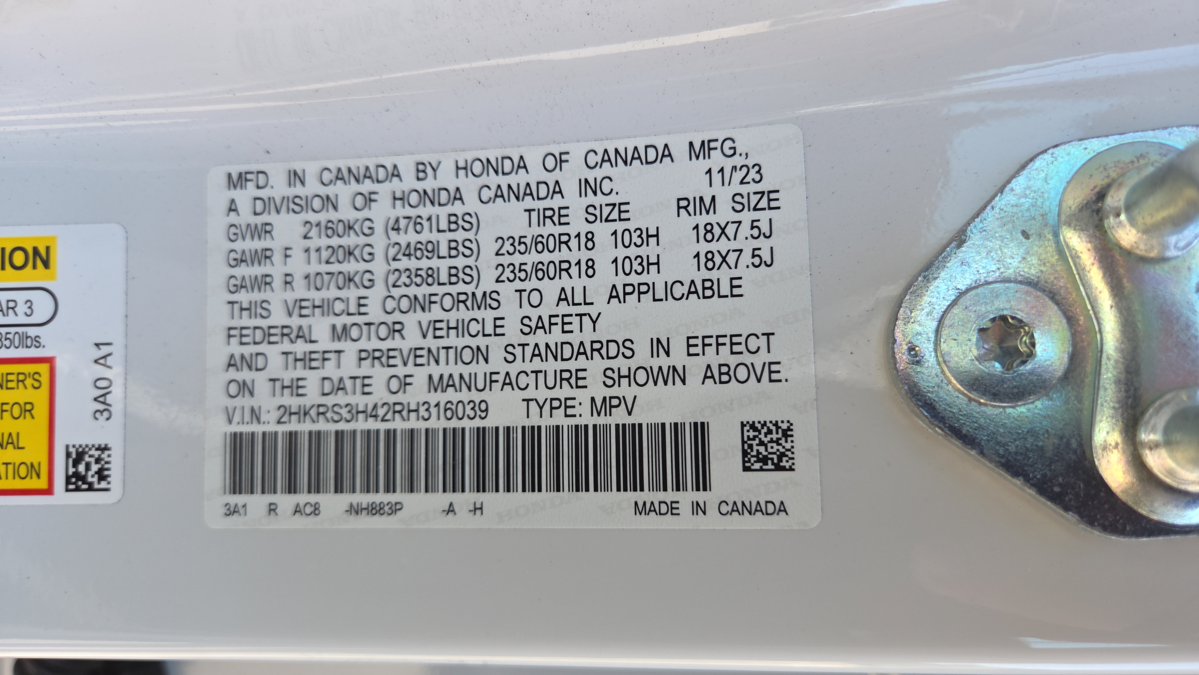 Certified 2024 Honda CR-V EX image 9