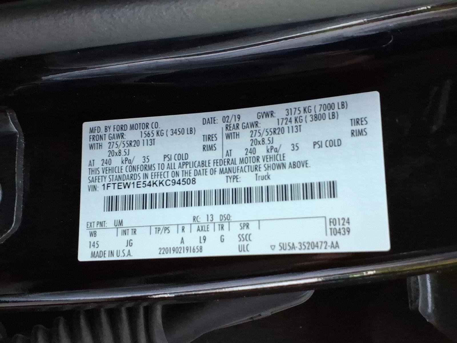 Used 2019 Ford F150 XL w/ Equipment Group 101A Mid AWD/4WD image 28