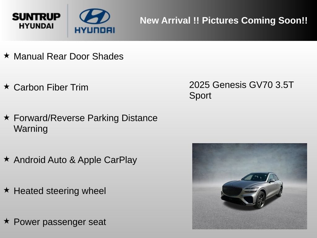 Used 2025 Genesis GV70 3.5T Sport w/ Sport Prestige Package AWD/4WD image 18