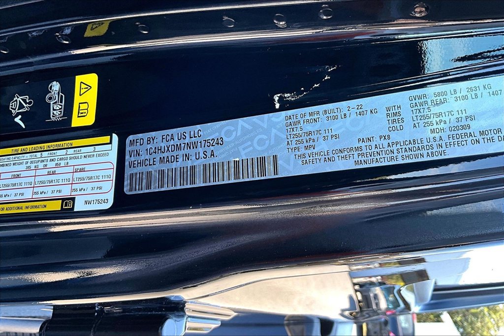 Used 2022 Jeep Wrangler Unlimited Sport AWD/4WD image 21