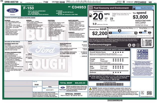 Used 2023 Ford F150 XLT w/ Equipment Group 302A High AWD/4WD image 16