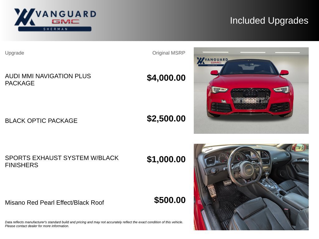 Used 2014 Audi RS 5 Cabriolet AWD/4WD image 9