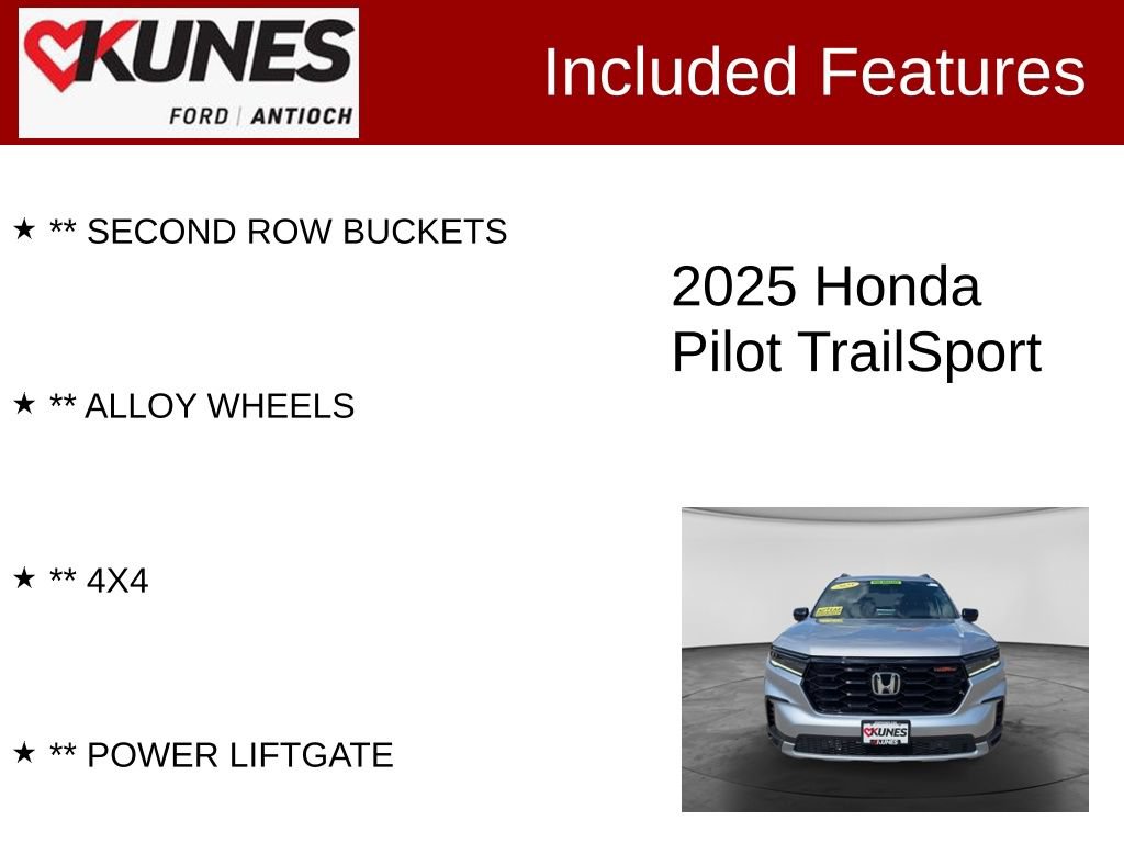 Used 2025 Honda Pilot TrailSport image 4