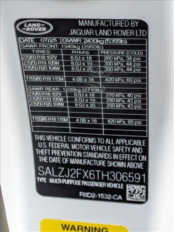 New 2026 Land Rover Range Rover Evoque S image 17