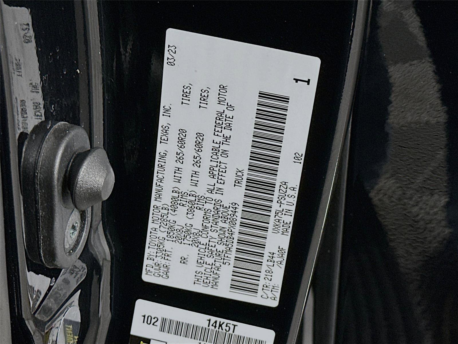 Used 2023 Toyota Tundra 1794 Edition AWD/4WD image 23