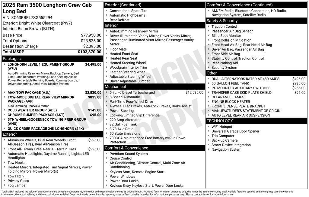 Used 2025 RAM 3500 Longhorn image 42