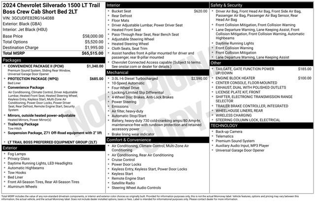 Certified 2024 Chevrolet Silverado 1500 LT Trail Boss w/ Convenience Package II image 36