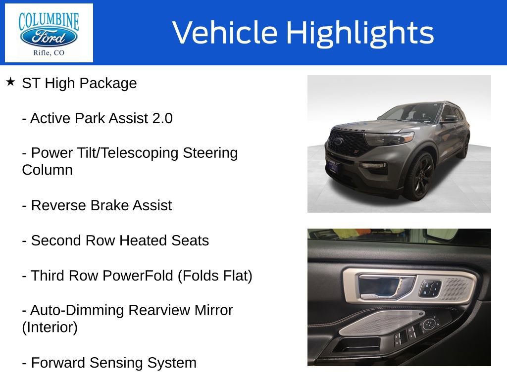 Used 2021 Ford Explorer ST w/ Equipment Group 401A AWD/4WD image 16