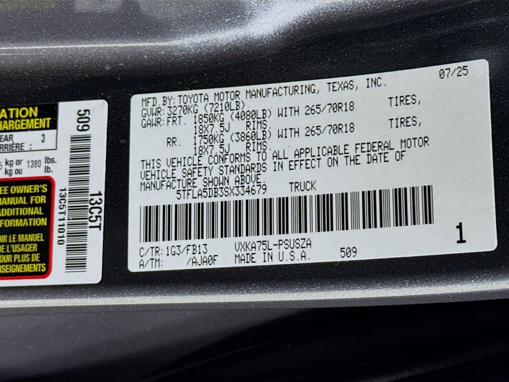 Used 2025 Toyota Tundra SR5 image 29