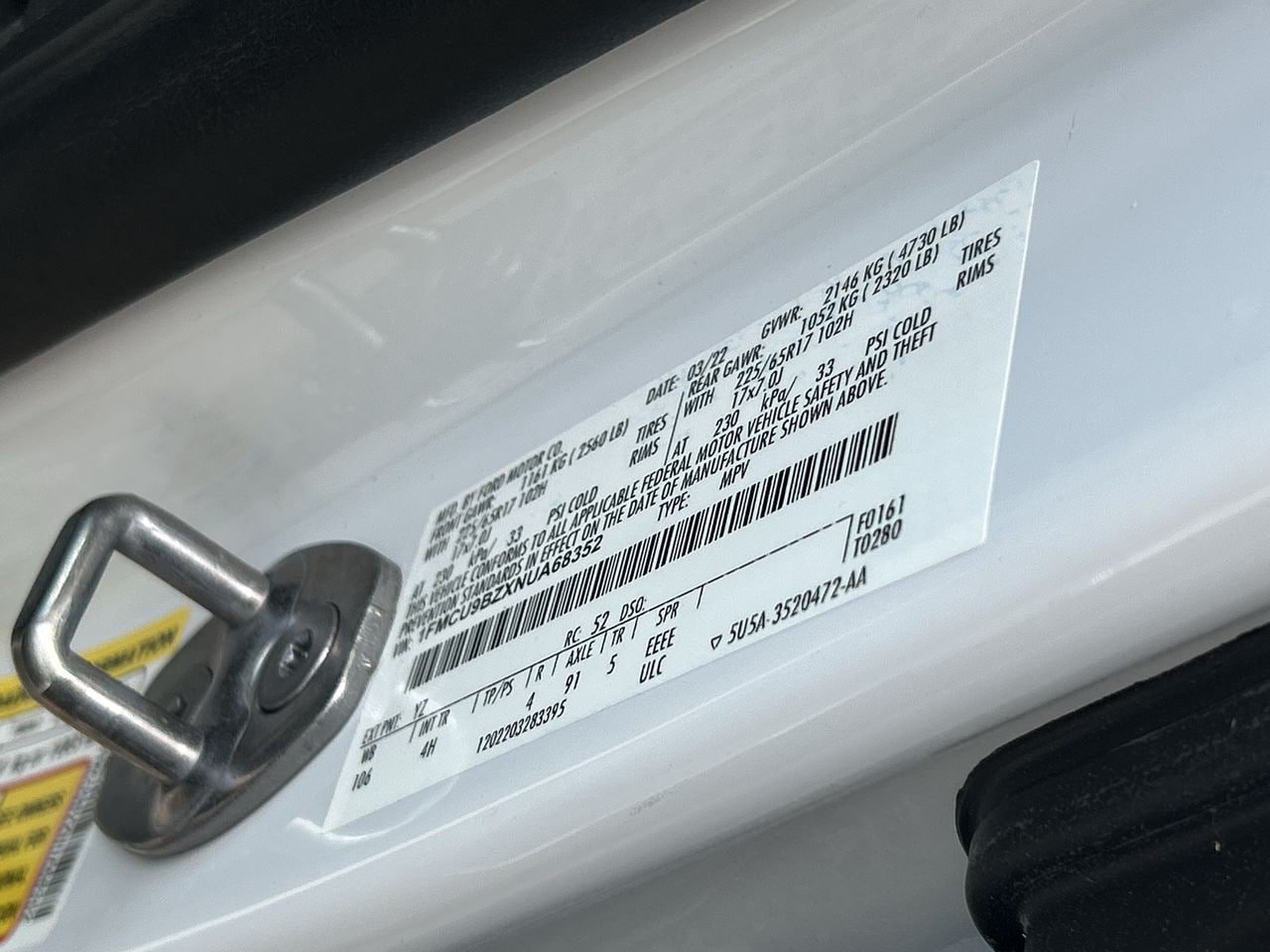 Used 2022 Ford Escape SE AWD/4WD image 13