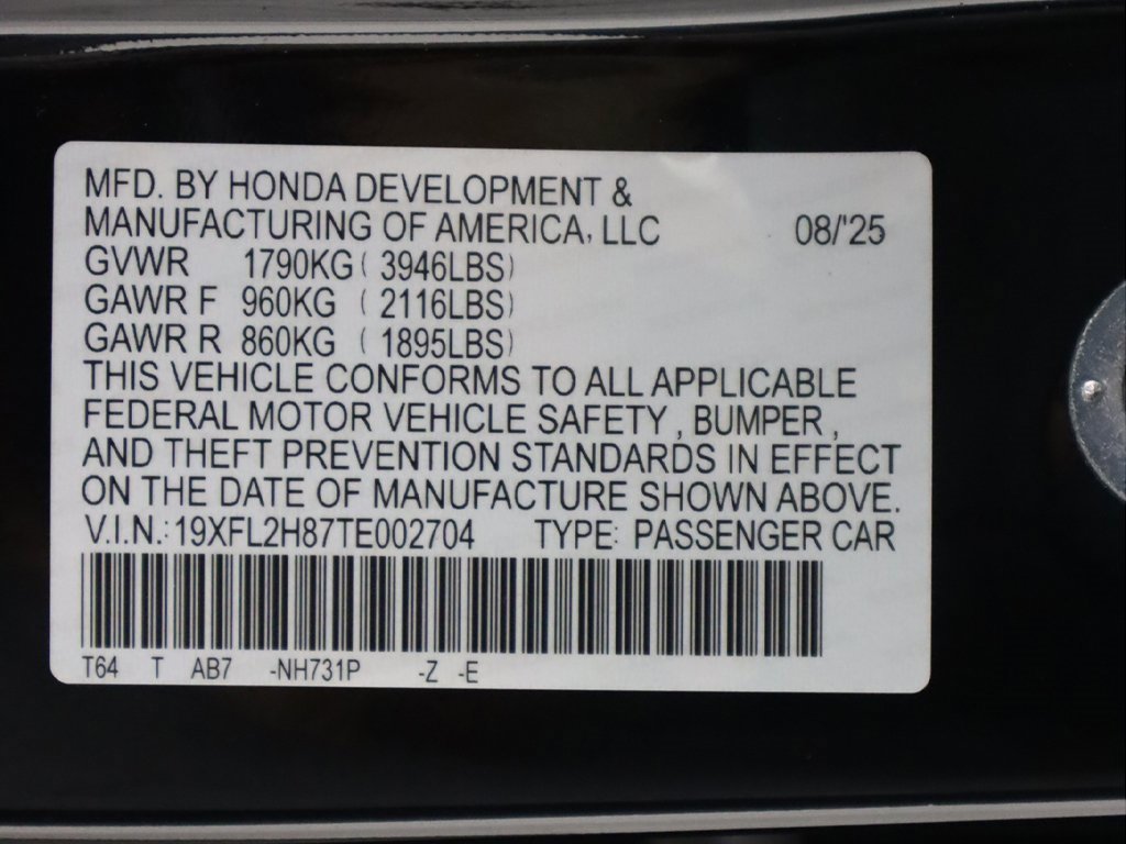 New 2026 Honda Civic Sport image 24