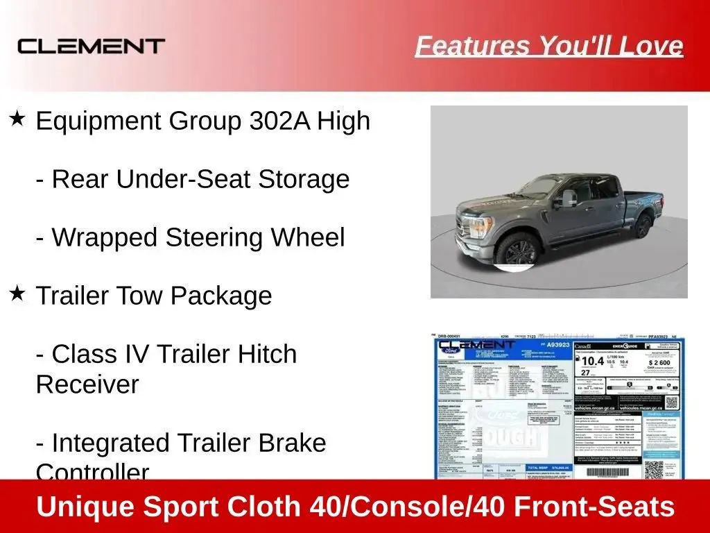 Used 2023 Ford F150 XLT w/ Equipment Group 302A High AWD/4WD image 76
