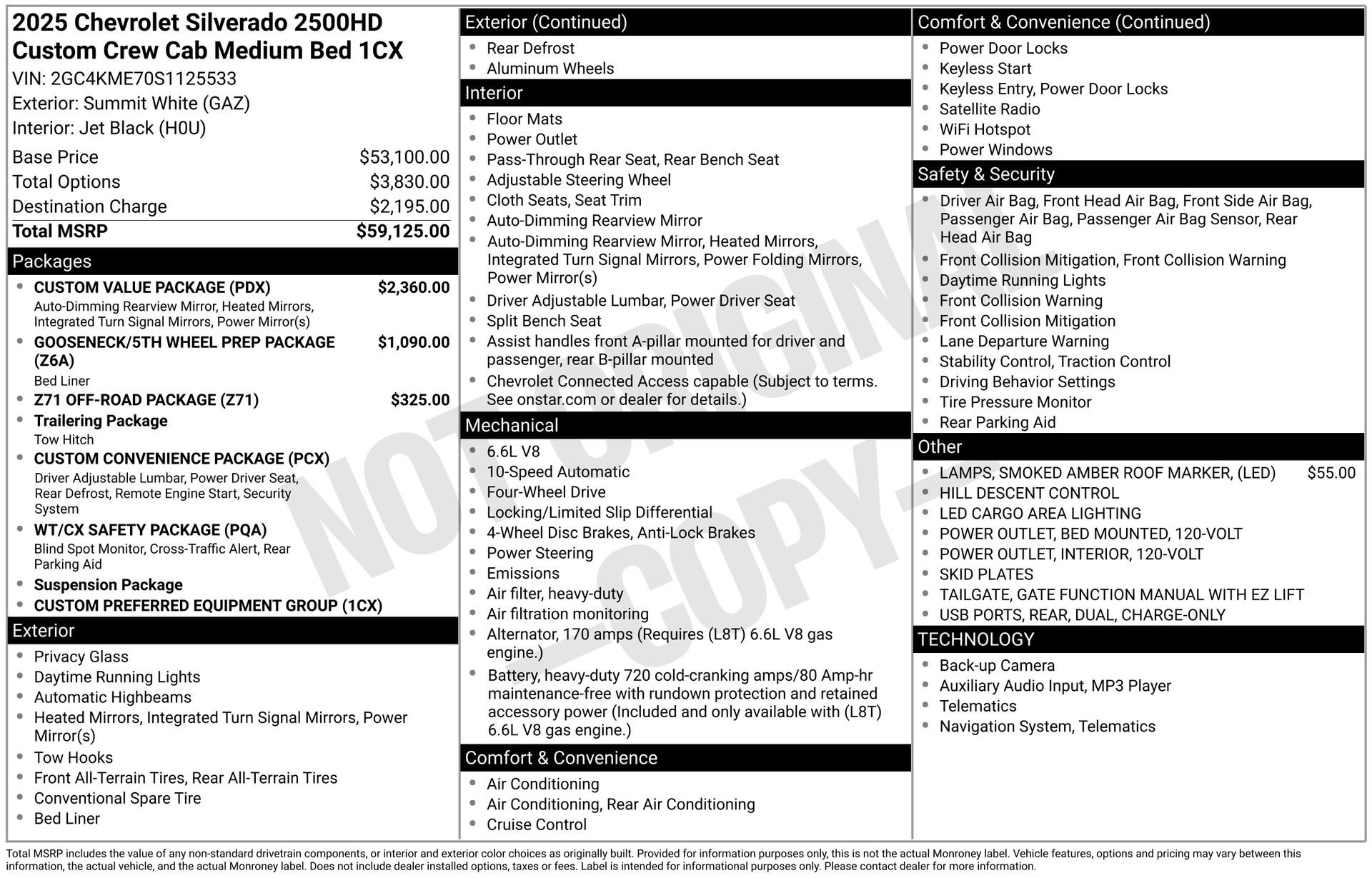 Used 2025 Chevrolet Silverado 2500 Custom w/ Custom Value Package image 29